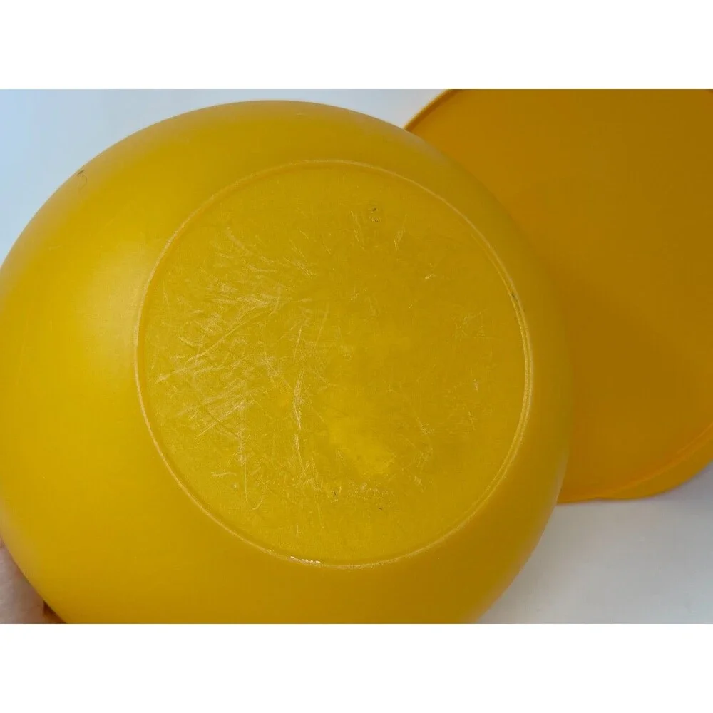 Tupperware Impressions 4.3L Mixing Storage Bowl #3091 Orange w/ Lid Large Servin